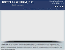 Tablet Screenshot of botti-law.com